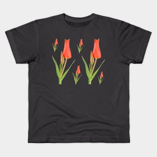 Tulipa praestans  'Van Tubergen's Variety'  Miscellaneous tulip Kids T-Shirt